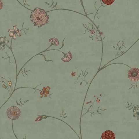 Fototapet, Grand Flower Thread, Green, Rebel Walls - Img 2