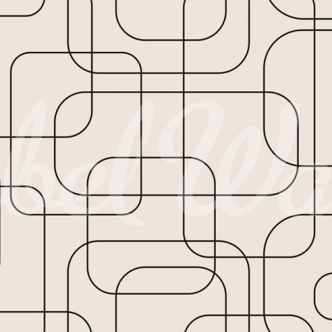 Fototapet, Graphic Lines, Beige, Rebel Walls - Img 2