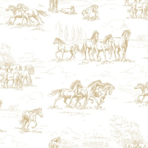 Fototapet, Horse Herd, Gold, Rebel Walls - Img 2