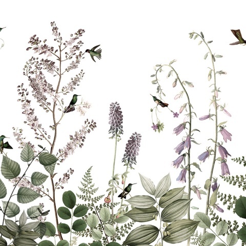 Fototapet Hummingbird Hedge, Kikki Belle - Img 2