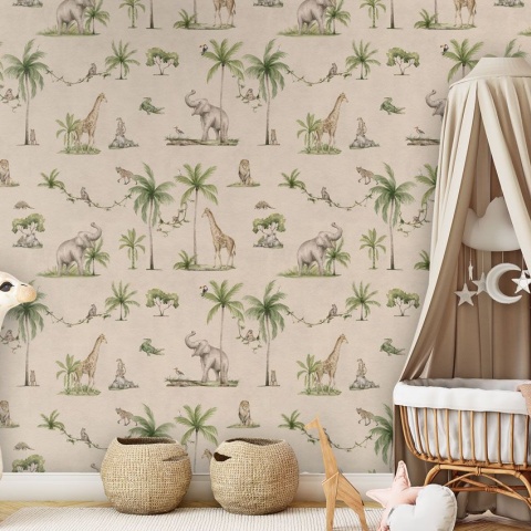 Fototapet Joyful Jungle - Sand, Kikki Belle - Img 4