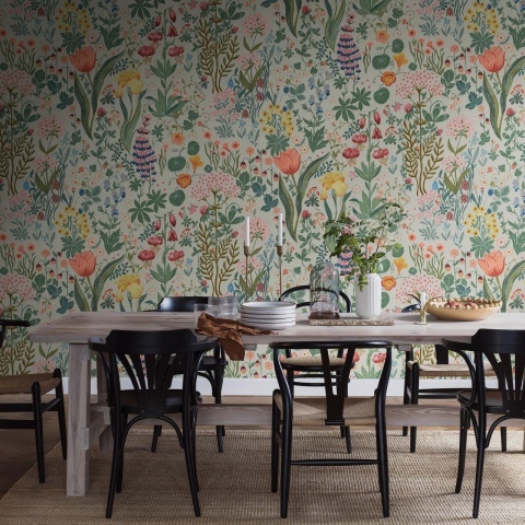 Fototapet lavabil, Blomsterhav Grand 9781W