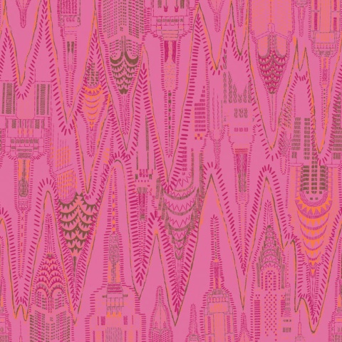 Fototapet, Manhattan, Hot Pink, Rebel Walls - Img 2