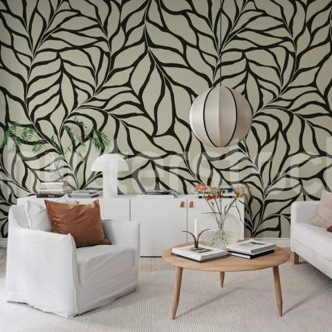 Fototapet, Midnight Vines, Black, Rebel Walls