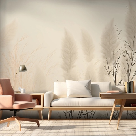 Fototapet Minimalist Minimalisme Cortaderia Rêve MC101 - Img 2