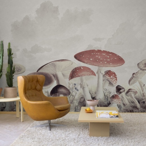 Fototapet, Mushrooms, Vintage, Rebel Walls