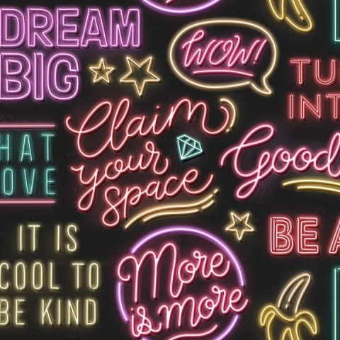 Fototapet, Neon Vibes, Black, Rebel Walls - Img 2