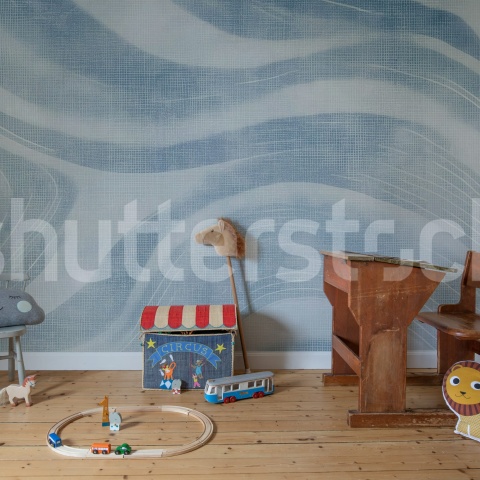 Fototapet, Ocean Lines, Blue, Rebel Walls - Img 3