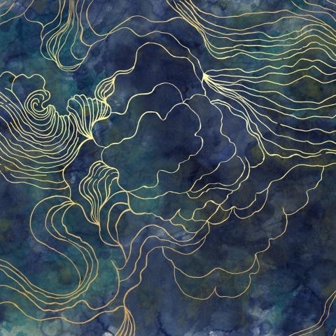 Fototapet, Opulence Storm, Dark Blue, Rebel Walls - Img 2