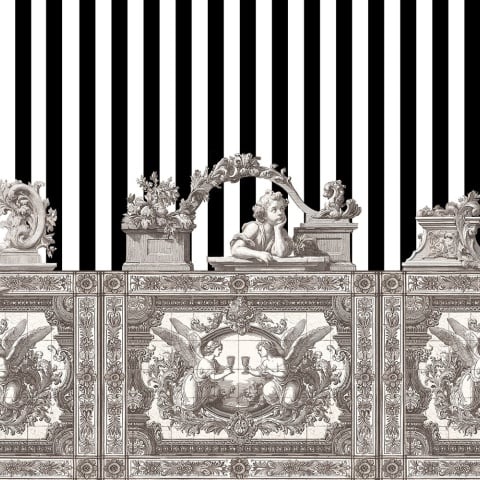 Fototapet Opulent Friezes, Cream - personalizat, VLAdiLA - Img 2