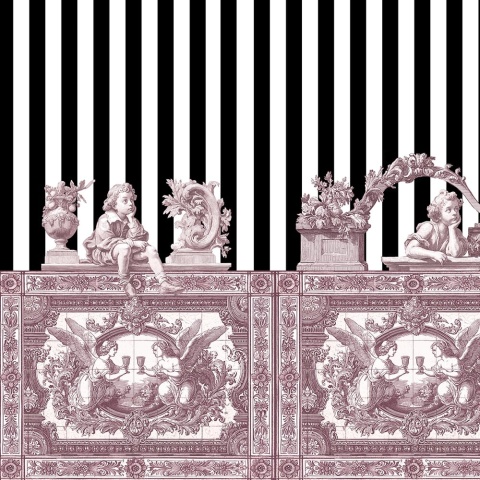 Fototapet Opulent Friezes, Rose - personalizat, VLAdiLA - Img 5