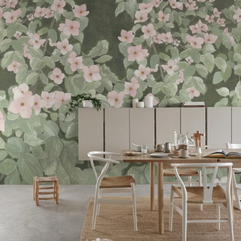 Fototapet, Parkflowers, Pink, Rebel Walls - Img 3