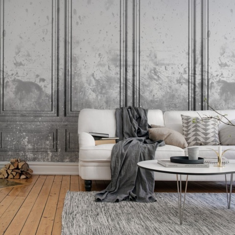 Fototapet, Patinated Panels, Smoke, Rebel Walls - Img 7