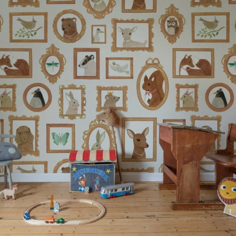 Fototapet, Pet Frames, Beige, Rebel Walls