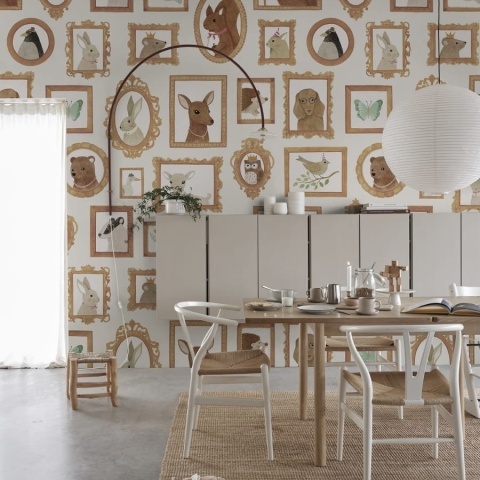 Fototapet, Pet Frames, Beige, Rebel Walls - Img 3