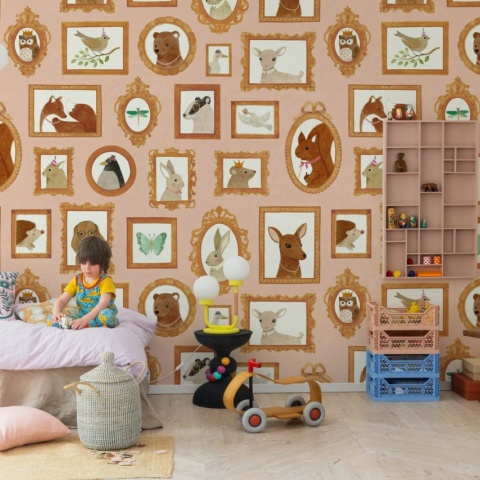 Fototapet, Pet Frames, Pink, Rebel Walls - Img 3