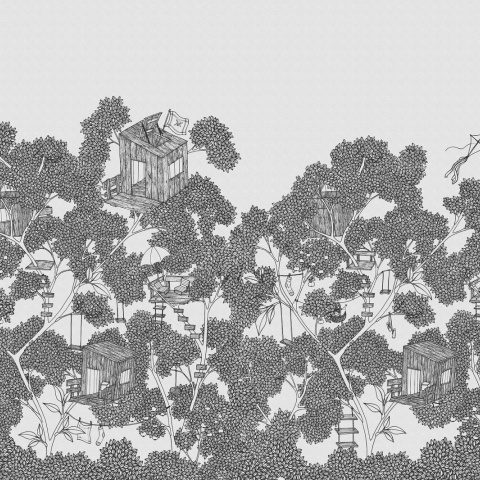Fototapet, Playground, Graphite, Rebel Walls - Img 2