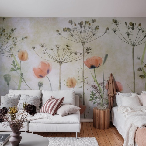 Fototapet, Poppy Meadow, Rebel Walls - Img 3
