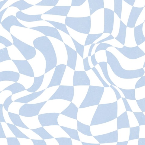 Fototapet, Psychedelic Chess, Blue, Rebel Walls - Img 2