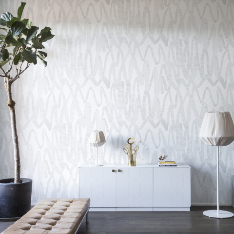 Fototapet, Pulse of Passion, White, repetitiv, Rebel Walls - Img 4