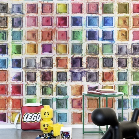 Fototapet, Rainbow Palette, repetitiv, Rebel Walls