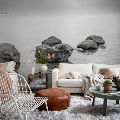 Fototapet, Rocky Lake, Gray, Rebel Walls - Img 4