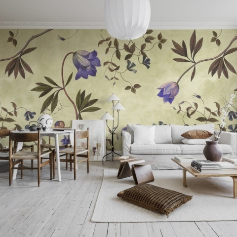 Fototapet, Romantic Garden, Lilac, Rebel Walls