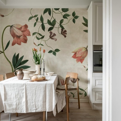 Fototapet, Romantic Garden, Pink, Rebel Walls - Img 3