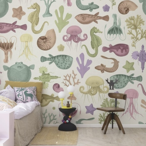 Fototapet, Sea Life, Pastel, Rebel Walls