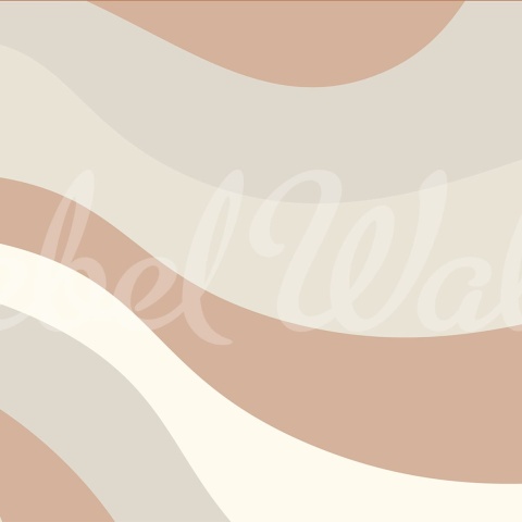 Fototapet, Smooth Waves, Beige, Rebel Walls - Img 2
