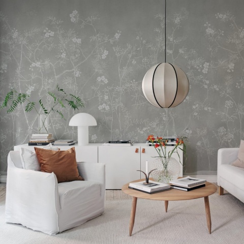 Fototapet, Soft Chinoiserie, Gray, Rebel Walls - Img 4
