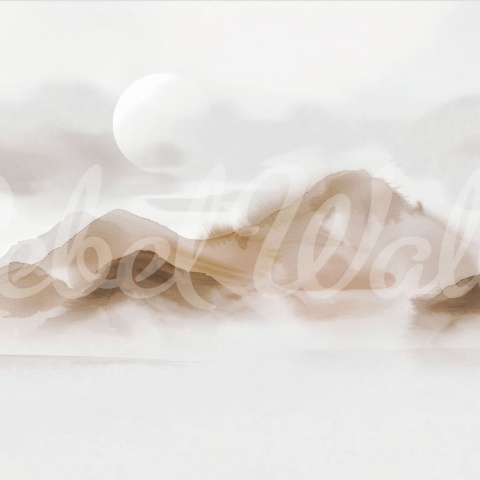 Fototapet, Soft Mountains, Beige, Rebel Walls - Img 2