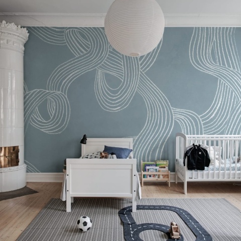 Fototapet, Stripes Repeatable, Blue, Rebel Walls - Img 6