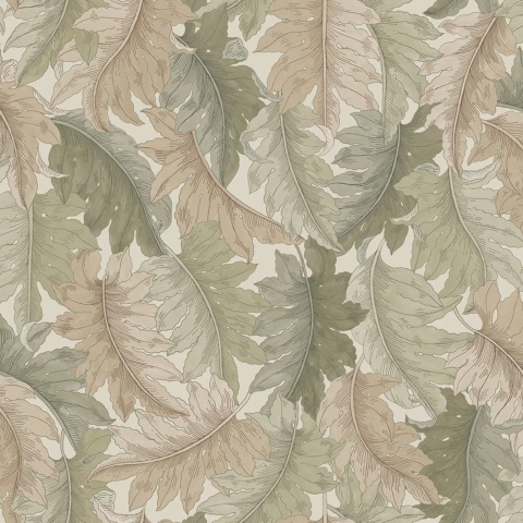 Fototapet, Swirling Fern, Light Green, Rebel Walls - Img 2