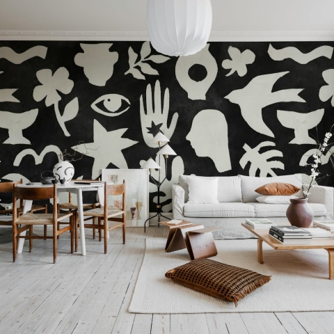 Fototapet, Symbolic, Black & White, Rebel Walls