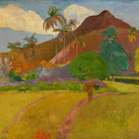 Fototapet, Tahitian Landscape by Gauguin, Rebel Walls - Img 2