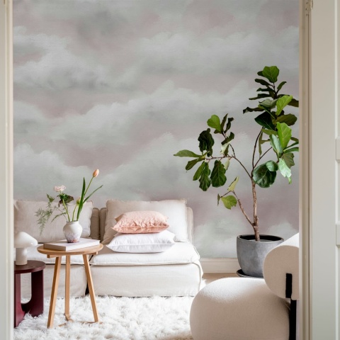 Fototapet, Tender Clouds, Pink, Rebel Walls