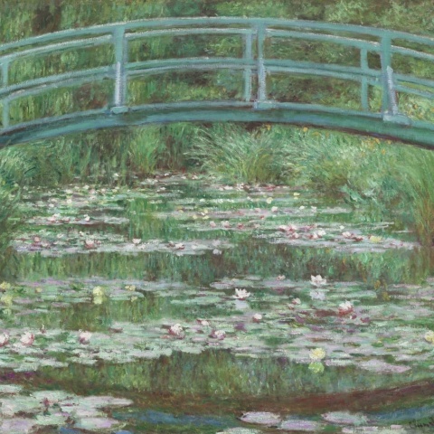 Fototapet, The Japanese Footbridge by Monet, Rebel Walls - Img 2