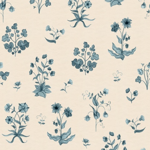Fototapet, Timeless Flora, Blue, Rebel Walls - Img 2