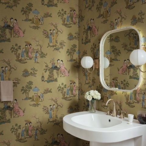 Fototapet, Toile Conversation, Brown, Rebel Walls