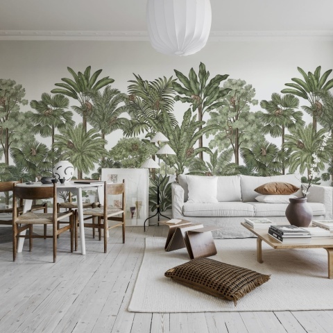 Fototapet, Tropical Bellewood, Monkeys, Rebel Walls