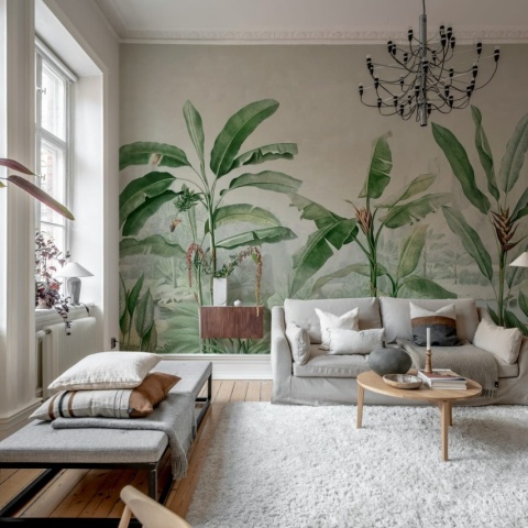 Fototapet, Tropical Palms, Green, Rebel Walls - Img 3