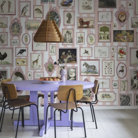 Fototapet, Vintage Frames, Pink, Rebel Walls