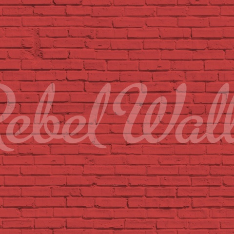 Fototapet, Wall of Bricks, Red, Rebel Walls - Img 2