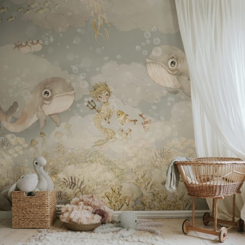 Fototapet, Water Song, Ocean Blue, Rebel Walls - Img 7