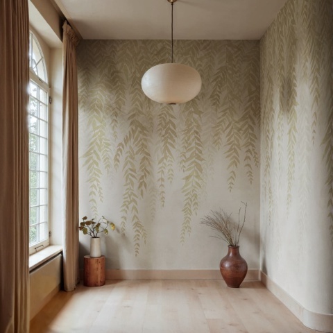 Fototapet, Whispers of Bamboo, Beige, Rebel Walls