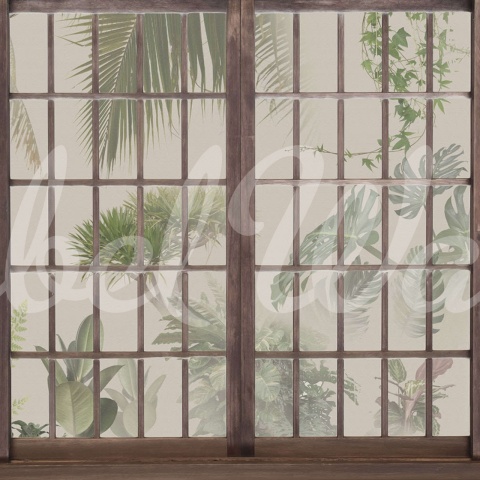 Fototapet, Window View, Beige, Rebel Walls - Img 2