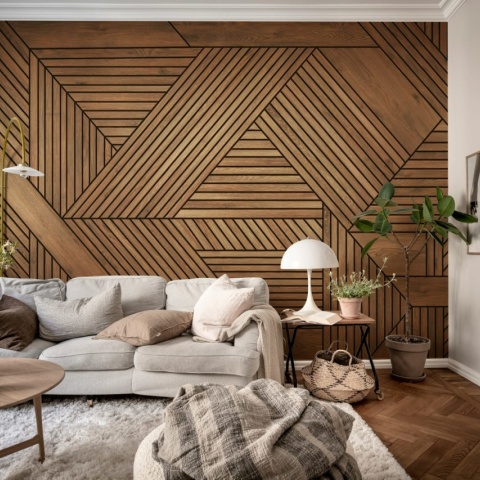 Fototapet, Wooden Art Bold, Teak, Rebel Walls - Img 4