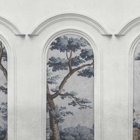 Fototapet, Woodland Arches, Blue, Rebel Walls - Img 2