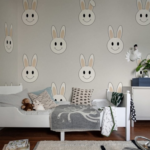 Fototapet, Year of the Rabbit Smiley, Sand, Rebel Walls - Img 3